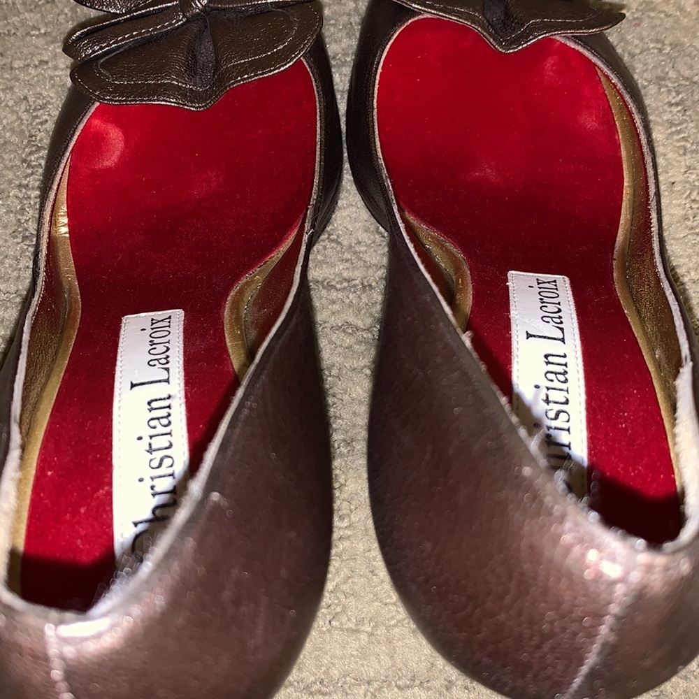 Christian Lacroix Peep-Toe Pumps - Picture 9 of 9